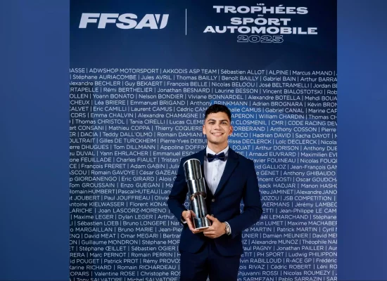 Le pilote réunionnais Rehane Gany récompensé lors des Trophées du Sport Automobile FFSA 2025