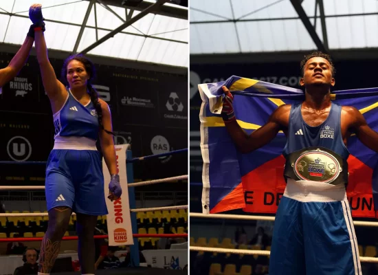 Boxe : La Polynésienne Édith Tavanae sacrée championne de France chez les -80 kg, le Réunionnais Larry Tevanee s'offre son premier titre national chez les -50kg