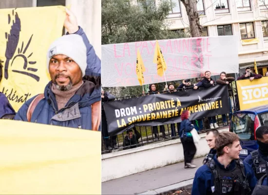 Le président de la Chambre d’Agriculture de Guyane et des agriculteurs ultramarins placés en garde à vue après une action à Paris