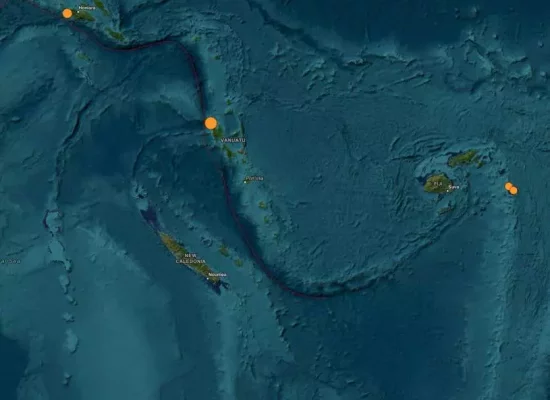 Un séisme de magnitude 6,4 au large du Vanuatu