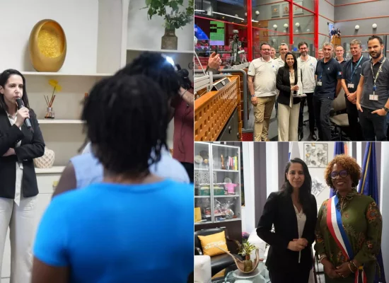 Naïma Moutchou, ministre des Outre-mer en Guyane :  une première journée entre emploi, spatial et échanges avec les maires