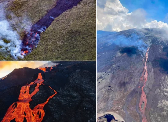 La Réunion : Le Piton de la Fournaise est à son 4ème jour d’éruption, et attire des milliers de curieux depuis vendredi