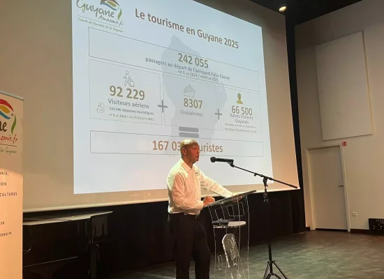 Tourisme : La destination Guyane poursuit sa croissance avec 167 000 visiteurs en 2025