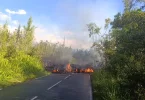 La Réunion : La lave du Piton de la Fournaise a traversé la route à deux endroits