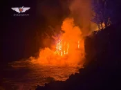 La Réunion : La lave du Piton de la Fournaise a touché l’océan dans la nuit de dimanche à lundi