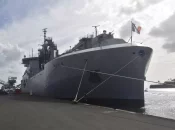 Le bâtiment ravitailleur de forces Jacques Stosskopf fait escale en Martinique lors de son déploiement de longue durée