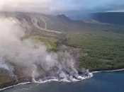 Fin de l'éruption du Piton de la Fournaise à La Réunion