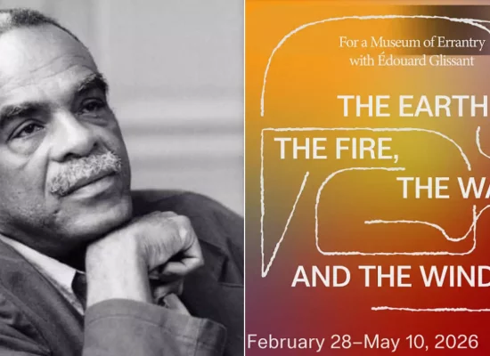 «&nbsp;La Terre, le Feu, l’Eau et les Vents&nbsp;: Pour un Musée de l’Errance avec Edouard Glissant&nbsp;», la première exposition américaine de la collection d’art personnelle du poète et penseur martiniquais présentée au CARA de New-York