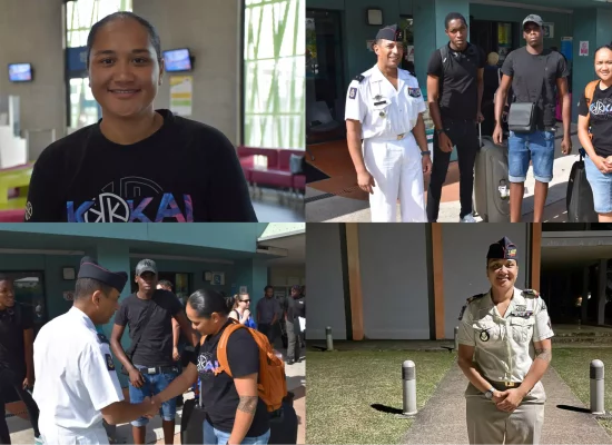 Guadeloupe: Originaire de Huahine en Polynésie française, la Caporal-chef de 1ère classe Gilda forme les jeunes du RSMA aux métiers des travaux publics et accompagne leur insertion jusqu’à Saint-Martin