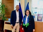 Kenny Jean-Marie, préfigurateur de la future Ligue guadeloupéenne de Football, a fait un point d’étape avec la ministre des Sports Marina Ferrari