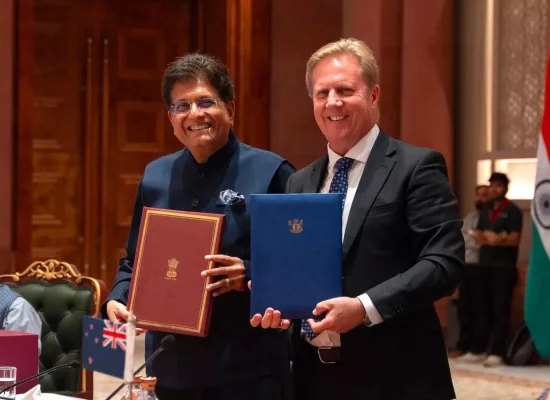 La Nouvelle-Zélande signe un accord « historique » de libre-échange avec l'Inde