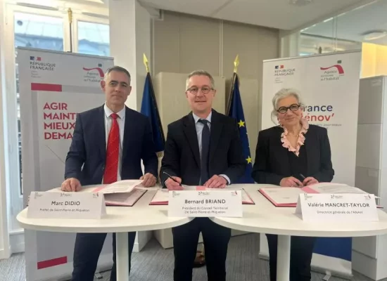 Saint-Pierre-et-Miquelon&nbsp;: Une convention signée avec l’Agence nationale de l’habitat à Paris pour renforcer la rénovation énergétique du territoire
