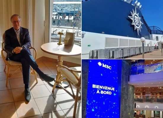 Patrick Pourbaix, Directeur Général de MSC Croisières France & Monaco&nbsp;mise sur les Antilles françaises et défend l’émergence d’un hub européen dans la Caraïbe