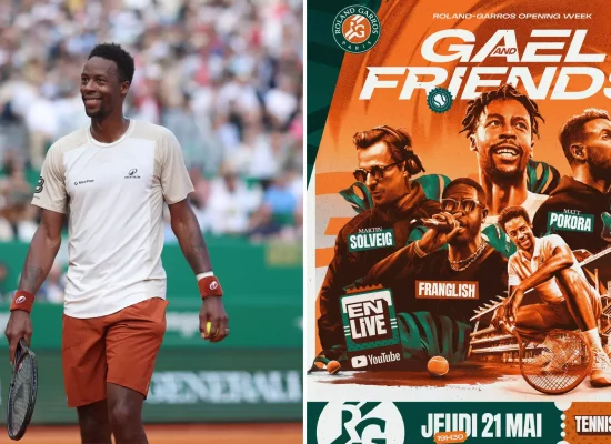 Roland Garros 2026&nbsp;: Sport et musique à la soirée d’hommage «&nbsp;Gaël Monfils and Friends&nbsp;» dédiée au tennisman antillais pour son vingtième et dernier Roland-Garros