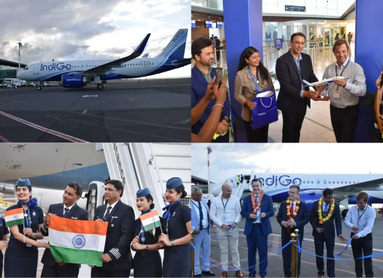 L'aéroport de La Réunion Roland Garros accueille le premier vol inaugural entre La Réunion et Chennai avec la compagnie IndiGo, une nouvelle étape pour le développement du territoire