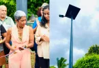 Transition énergétique à La Réunion : La ville de Saint-Denis inaugure de&nbsp;nouveaux lampadaires photovoltaïques