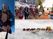 Après une arrivée spectaculaire, Miss France 2026, Hinaupoko Devèze, lance la Vendée Va’a aux Sables d'Olonne