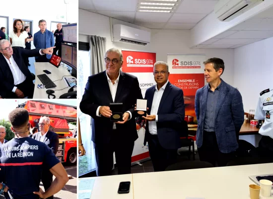 La Réunion : Le SDIS 974 salué comme un modèle de sécurité civile dans l’océan Indien par François Sauvadet, président des Départements de France, en visite sur le territoire