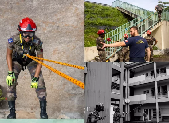 Un stage pour mieux sauver : en Martinique, les jeunes du RSMA se forment aux interventions en hauteur
