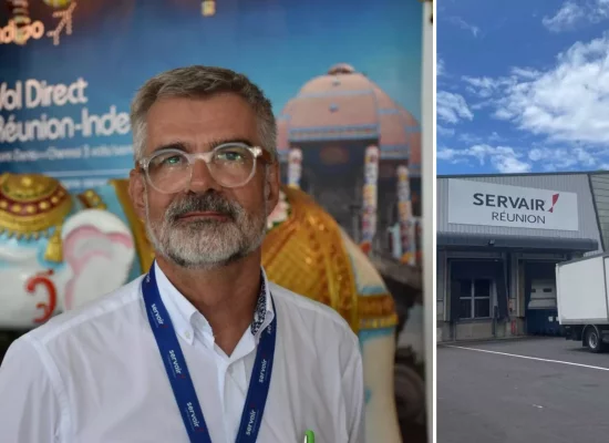 Emploi local, diversification et nouvelles lignes aériennes : Depuis cinquante ans, Servair Réunion mise sur l’ancrage territorial. Retour sur une stratégie gagnante avec Bertrand Guyon, directeur régional de Servair Réunion