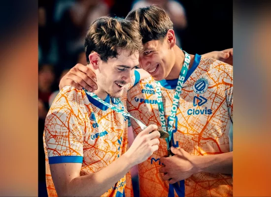 Le Tahitien Haukea Mare champion de France de volley avec Montpellier