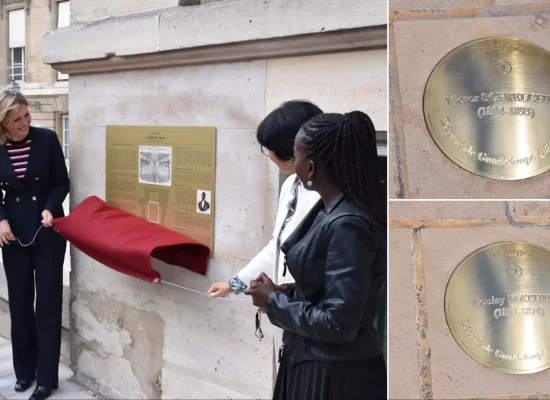 Assemblée nationale : Yaël Braun-Pivet dévoile des plaques commémoratives en hommage à cinq députés abolitionnistes, dont Victor Schœlcher et Louisy Mathieu